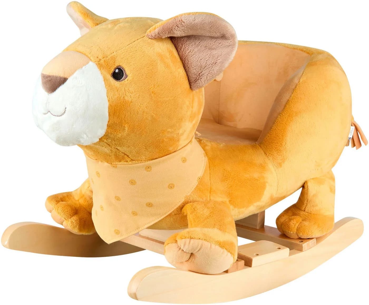 Sterntaler Schaukeltier Löwe Leo - Massivholz mit Flauschbezug - Bild 2