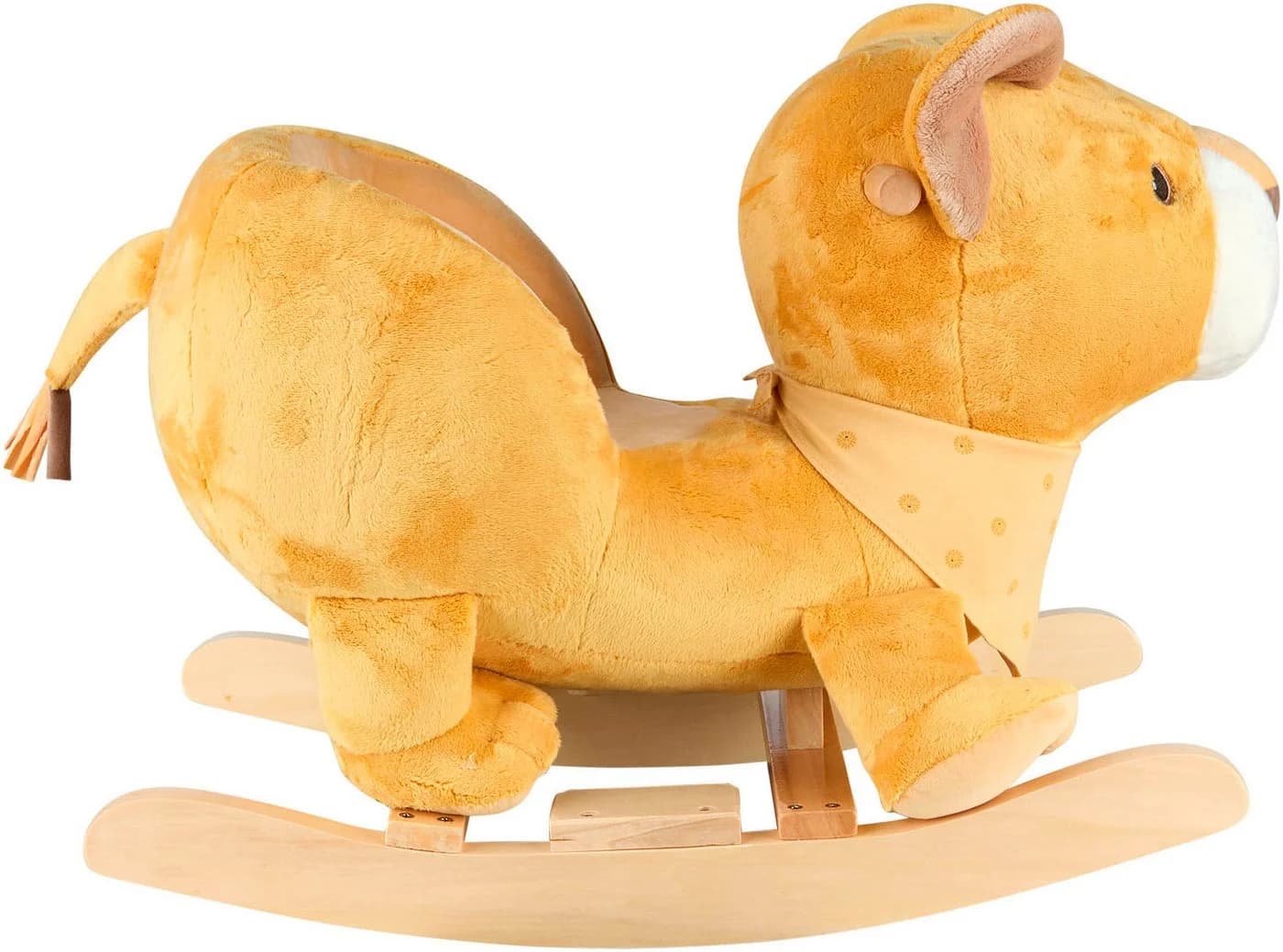 Sterntaler Schaukeltier Löwe Leo - Massivholz mit Flauschbezug - Bild 5