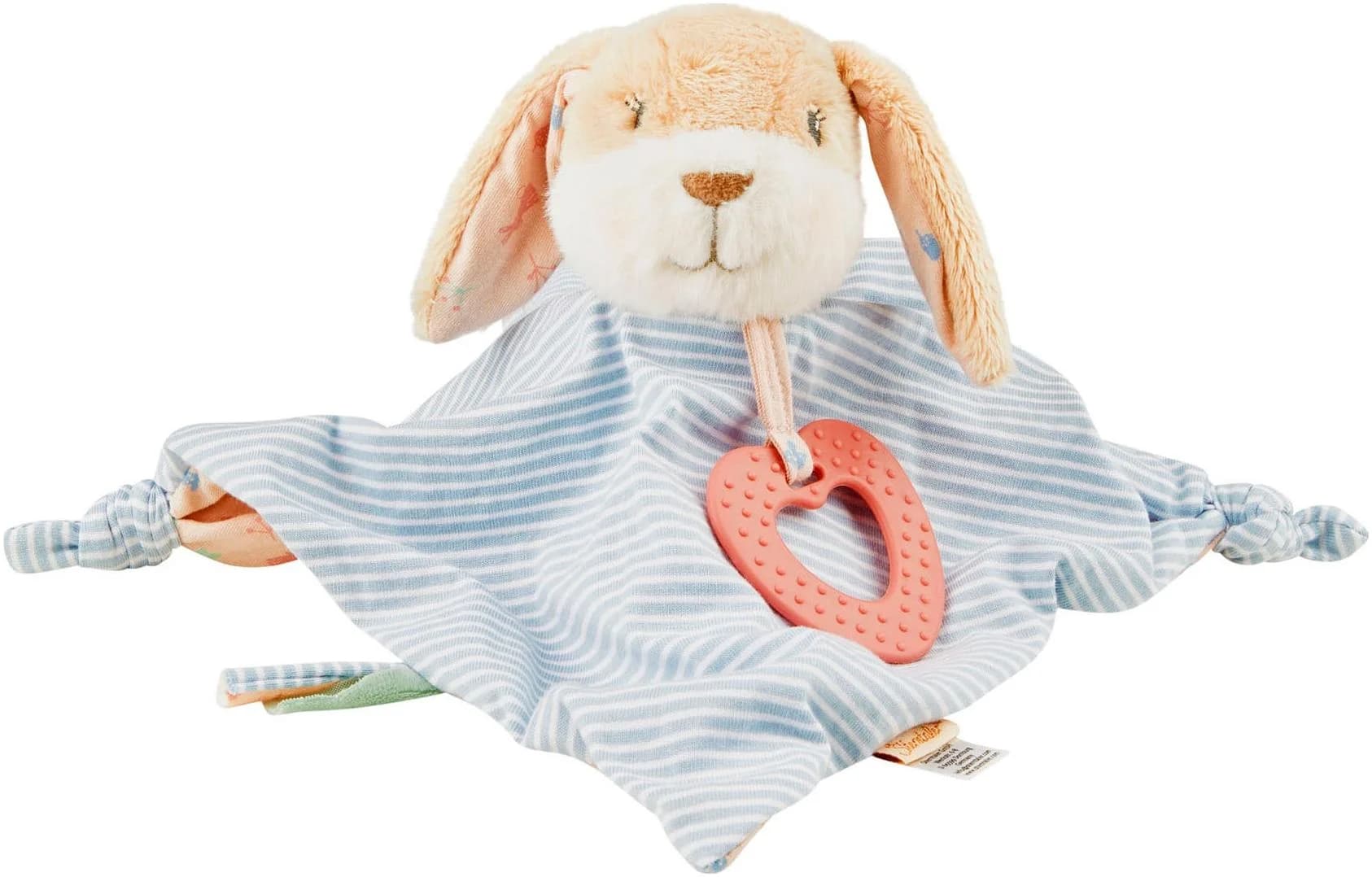 Sterntaler Schmusetuch Hase Hanni M Baby Grau Blau Polyester mit Beißring
