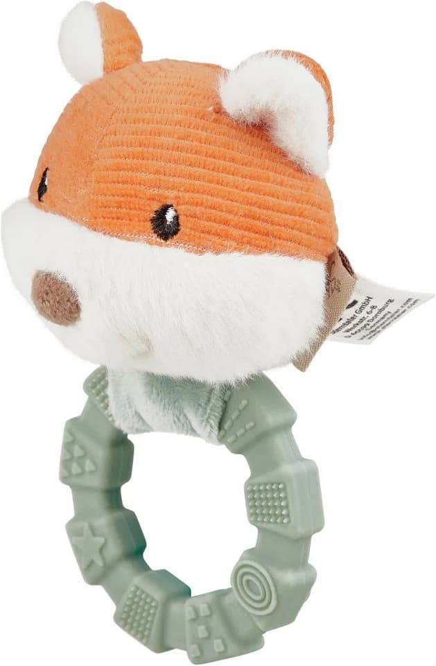 Sterntaler Greifling Fuchs Filou mit Silikonring und Rassel Steingrün - Bild 2