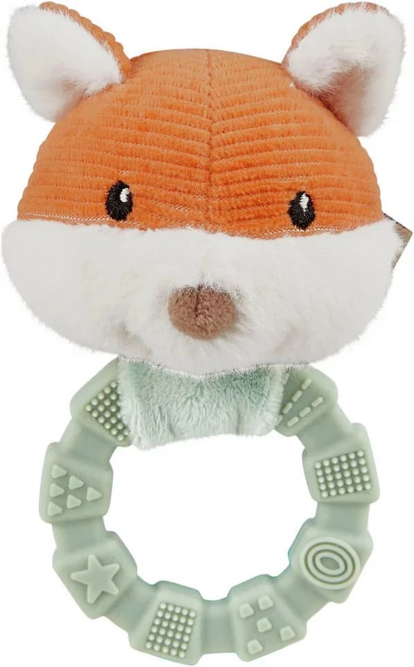 Sterntaler Greifling Fuchs Filou mit Silikonring und Rassel Steingrün - Bild 3