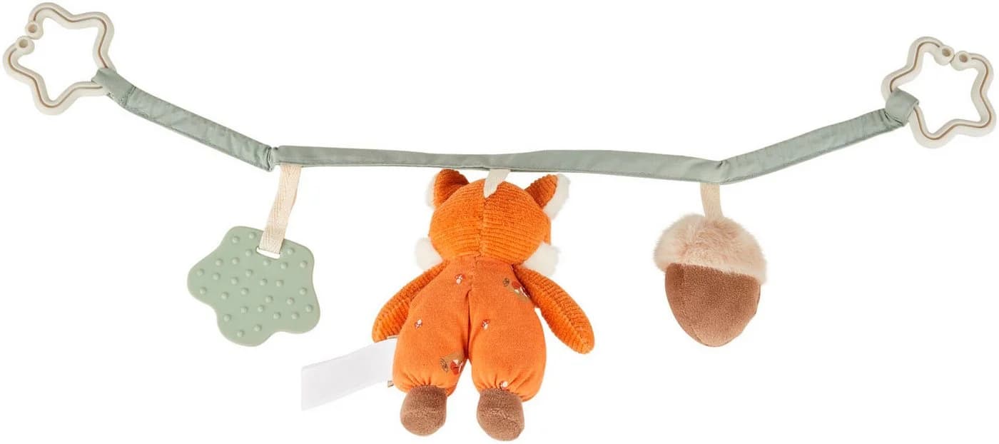 Sterntaler Kinderwagenkette Fuchs Filou Bunt mit Silikonelement und Rassel