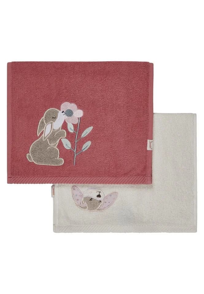 Sterntaler® Kinderhandtuch 2er-Pack Hase Hanni Frottee