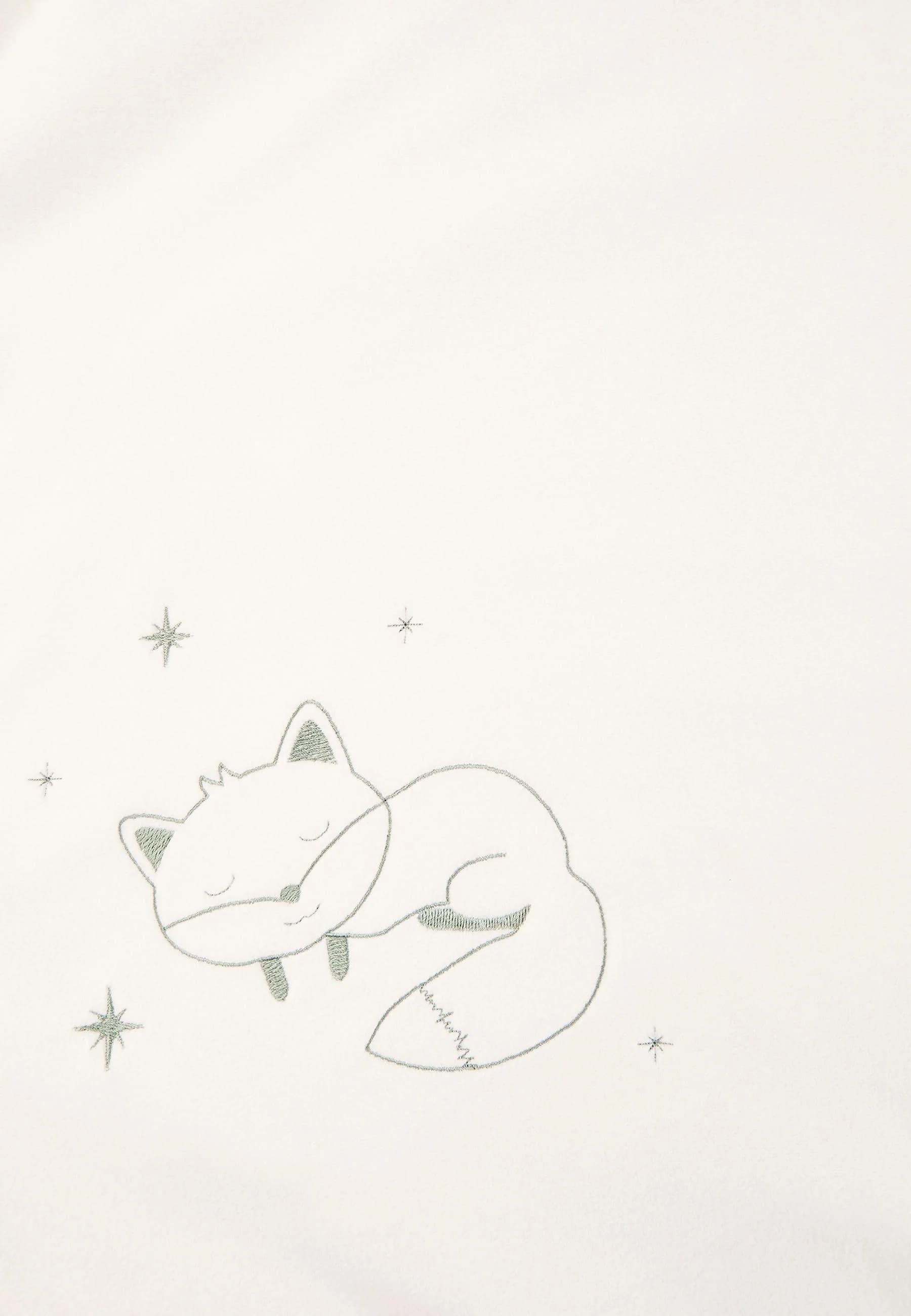 Sterntaler Babydecke Fuchs Filou Microfleece Lichtgrau