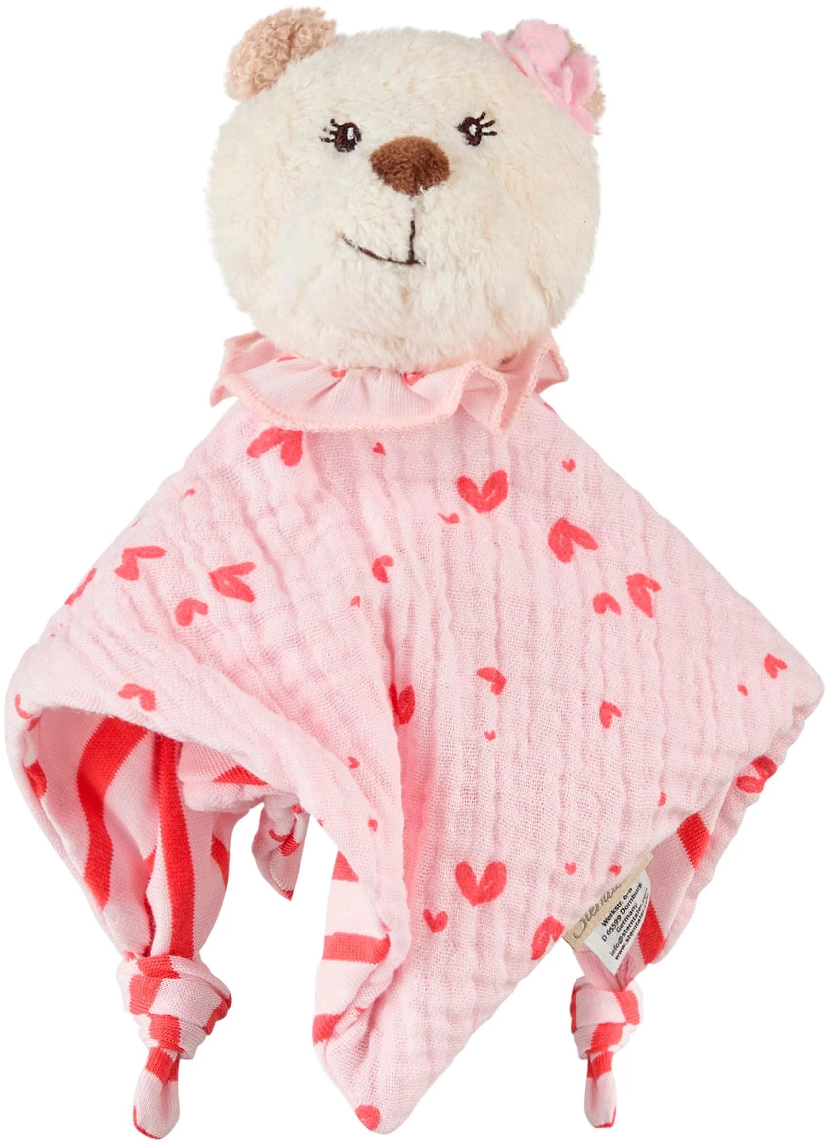 Sterntaler Schmusetuch BÄR Betty S Rosa mit Rassel