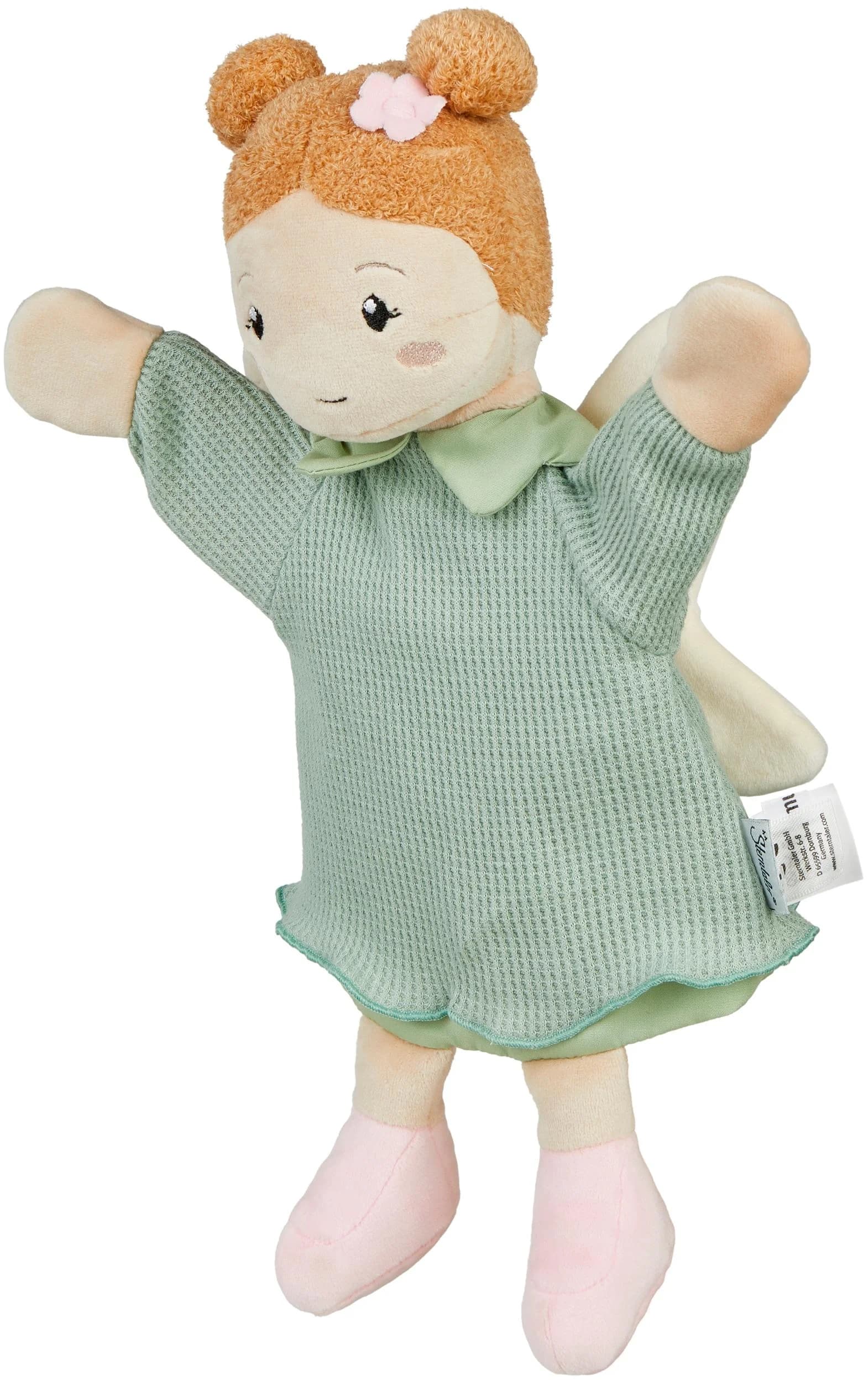 STERNTALER Handpuppe Waldfee Eisgrün Flauschstoff