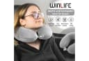 WINLIFE Memory Foam Nackenkissen Grau Ergonomisch U-Form Reisekissen Bild 5
