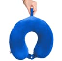 WINLIFE Reisekissen Memory Foam Nackenhörnchen Blau Bild 2