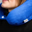 WINLIFE Reisekissen Memory Foam Nackenhörnchen Blau Bild 4