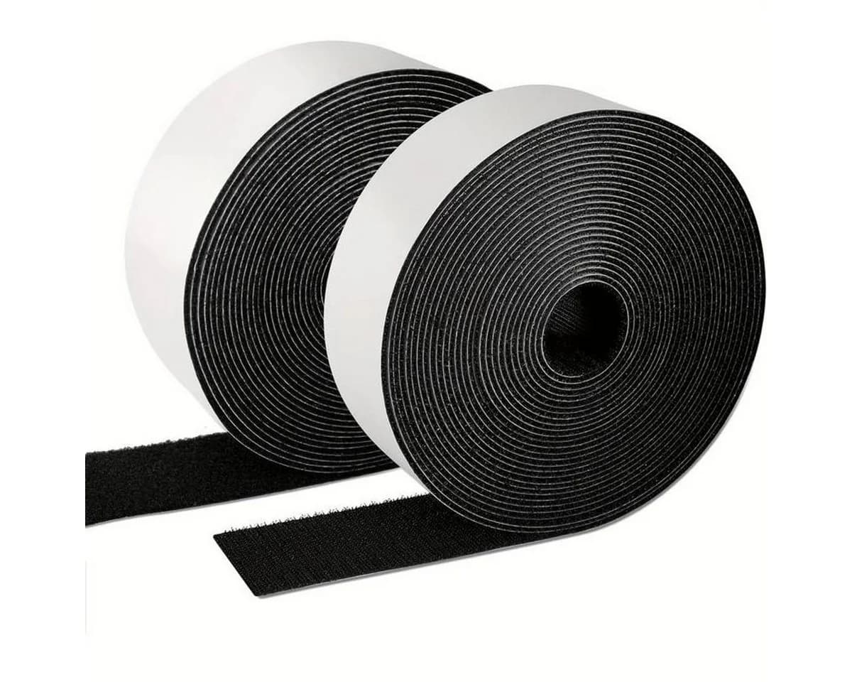 König Design Klettband Set Schwarz Extra Stark Selbstklebend - Bild 2