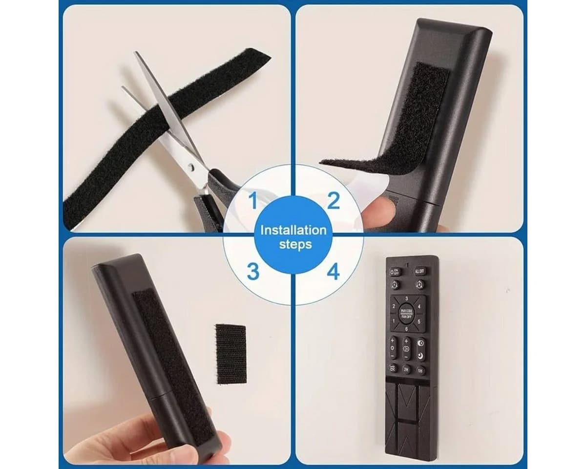 König Design Klettband Set Schwarz Extra Stark Selbstklebend - Bild 3