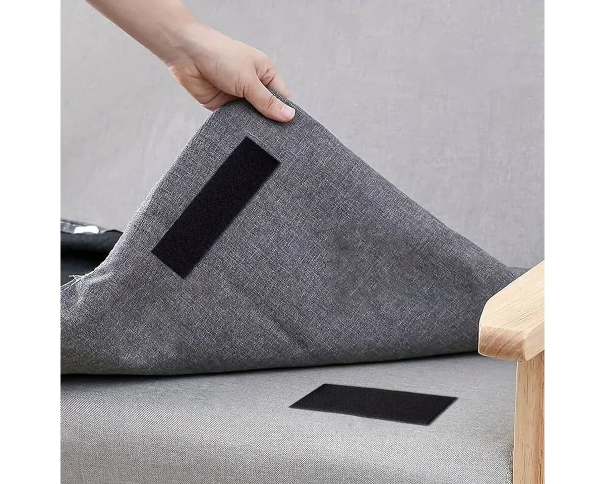 König Design Klettband Set Schwarz Extra Stark Selbstklebend - Bild 4