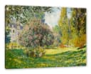 Pixxprint Leinwandbild Claude Monet Landschaft am Park Monceau Bild 2