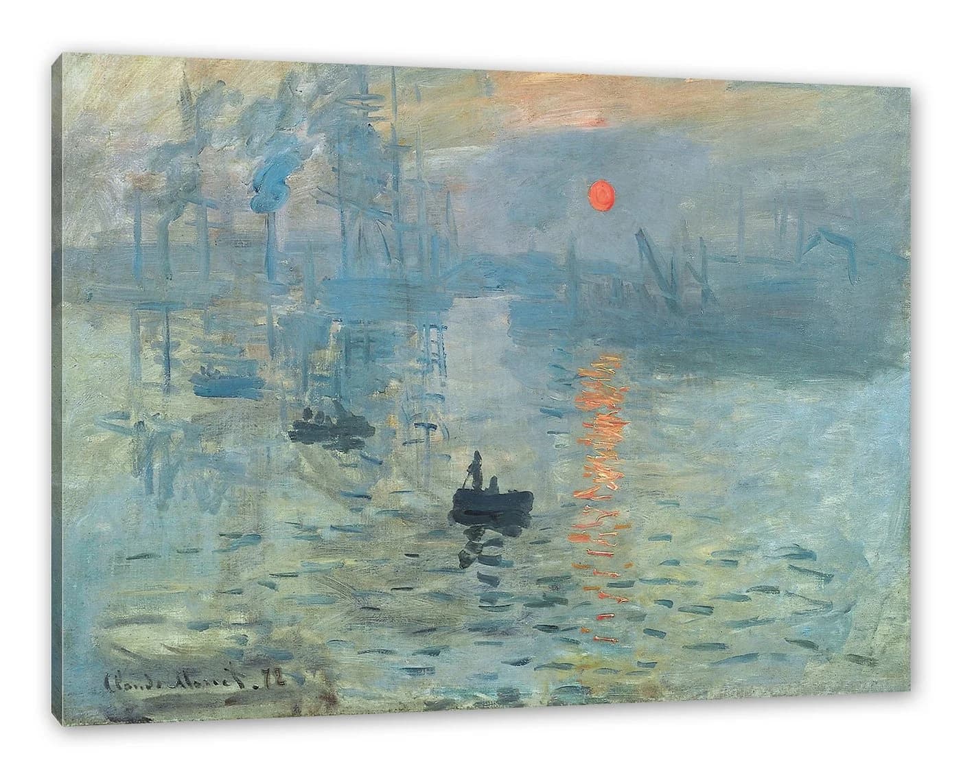 Pixxprint Leinwandbild Claude Monet - Impression Sonnenaufgang - Bild 2