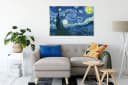 Pixxprint Leinwandbild Vincent Van Gogh Die Sternennacht Bunt Bild 1