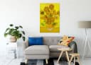 Pixxprint Leinwandbild Vincent Van Gogh Sonnenblumen II Bunt Bild 1
