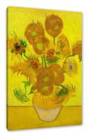 Pixxprint Leinwandbild Vincent Van Gogh Sonnenblumen II Bunt Bild 2