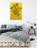 Pixxprint Leinwandbild Vincent Van Gogh Sonnenblumen II Bunt Bild 3