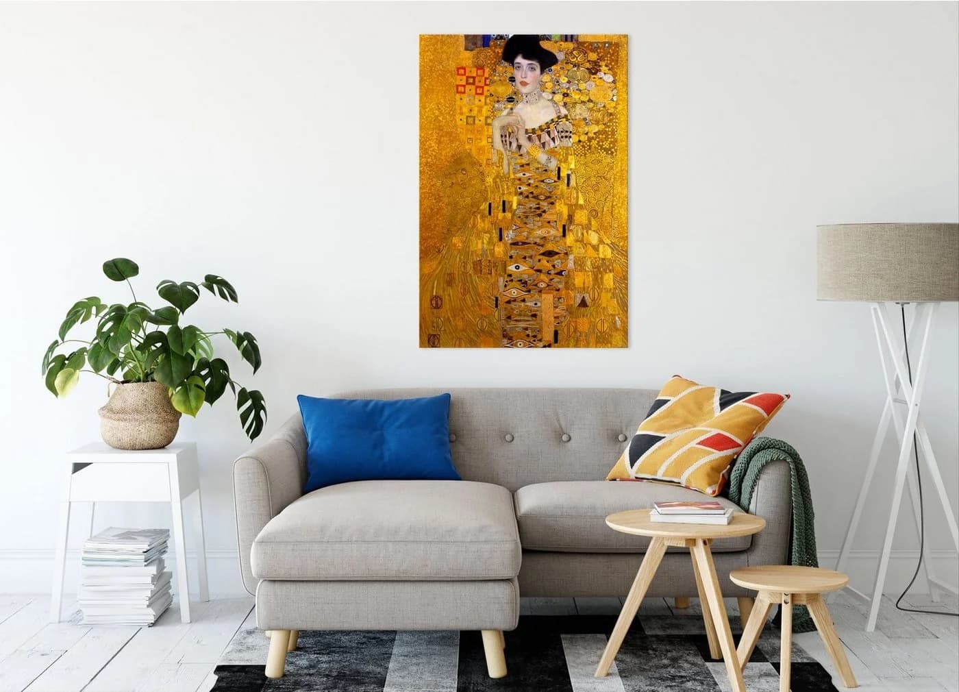 Pixxprint Leinwandbild Gustav Klimt Adele Bloch-Bauer I Bunt
