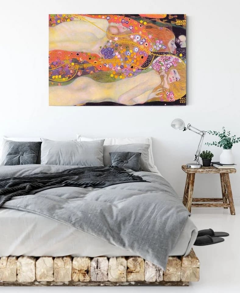 Pixxprint Leinwandbild Gustav Klimt Wasserschlangen II - Bild 3