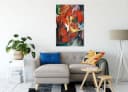 Pixxprint Leinwandbild Franz Marc - Füchse, Leinwandbild fertig bespannt, inkl. Zackenaufhänger Bild 1