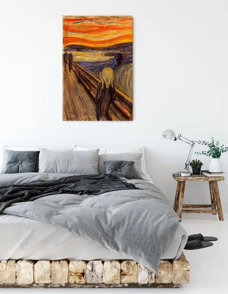 Pixxprint Leinwandbild Edvard Munch - Der Schrei I - Bild 3