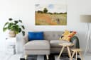 Pixxprint Leinwandbild Claude Monet Mohnfeld II Bunt Bild 1