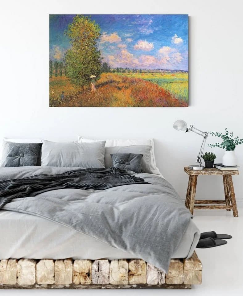 Pixxprint Leinwandbild Claude Monet Mohnfeld im Sommer - Bild 3