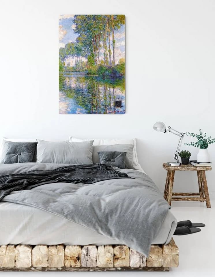 Leinwandbild Pappeln an der Epte I - Bild 3
