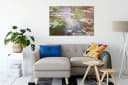 Pixxprint Leinwandbild Claude Monet Seerosenteich Bunt Bild 1