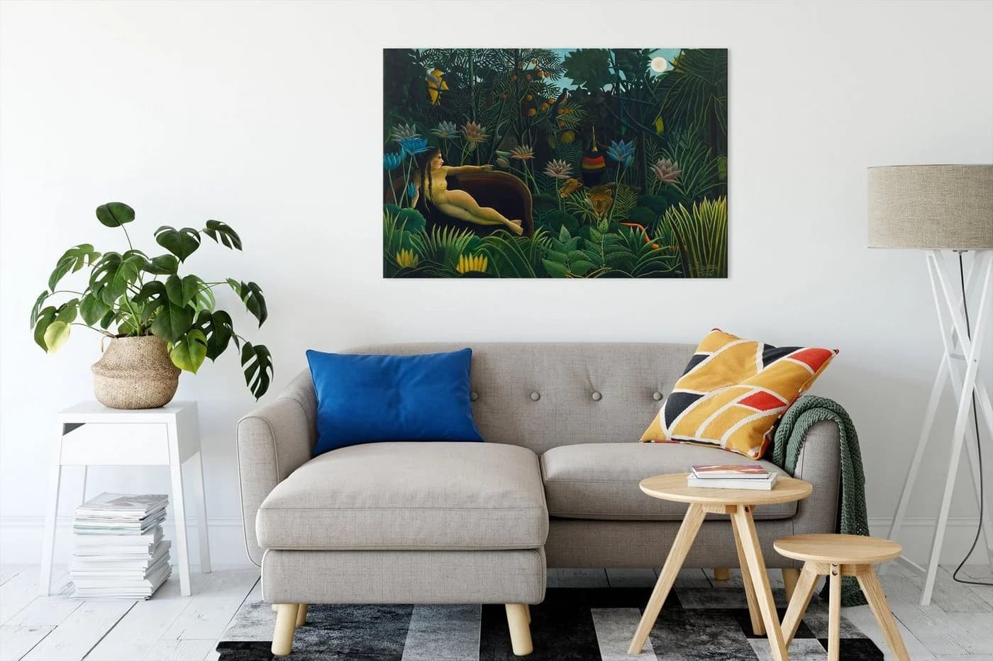 Pixxprint Leinwandbild Henri Rousseau - Der Traum