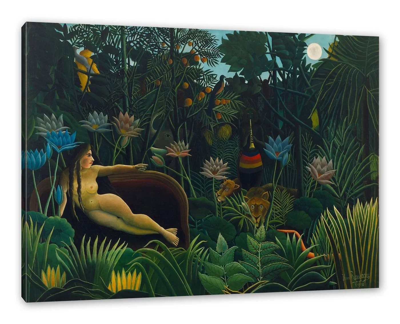 Pixxprint Leinwandbild Henri Rousseau - Der Traum - Bild 2