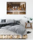 Pixxprint Leinwandbild Leonardo da Vinci Das letzte Abendmahl Bunt Bild 3