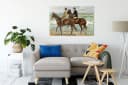 Pixxprint Leinwandbild Max Liebermann Zwei Reiter am Strand Bild 1
