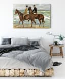 Pixxprint Leinwandbild Max Liebermann Zwei Reiter am Strand Bild 3