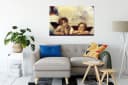 Pixxprint Leinwandbild Raffael Sixtinische Madonna Bunt Bild 1
