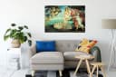 Pixxprint Leinwandbild Sandro Botticelli - Die Geburt der Venus Bild 1