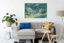 Pixxprint Leinwandbild Vincent Van Gogh Oliven-Feld Bild 1