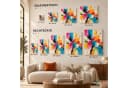 Pixxprint Leinwandbild Vincent Van Gogh Oliven-Feld Bild 4