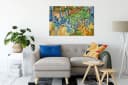 Pixxprint Leinwandbild Vincent Van Gogh - Baumwurzeln Bunt Bild 1