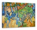 Pixxprint Leinwandbild Vincent Van Gogh - Baumwurzeln Bunt Bild 2