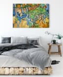 Pixxprint Leinwandbild Vincent Van Gogh - Baumwurzeln Bunt Bild 3