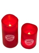FC Bayern München LED Kerze 2er-Set Rot Flammenlos Bild 3