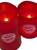 FC Bayern München LED Kerze 2er-Set Rot Flammenlos Bild 4