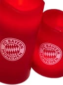 FC Bayern München LED Kerze 2er-Set Rot Flammenlos Bild 5