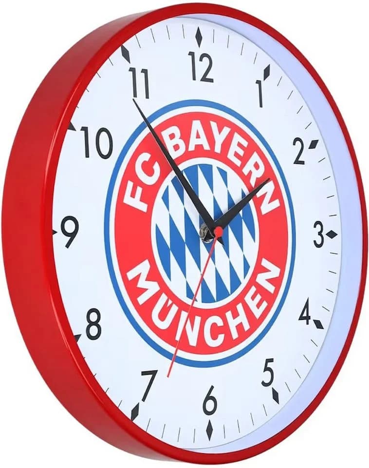 FC Bayern München Wanduhr Rot