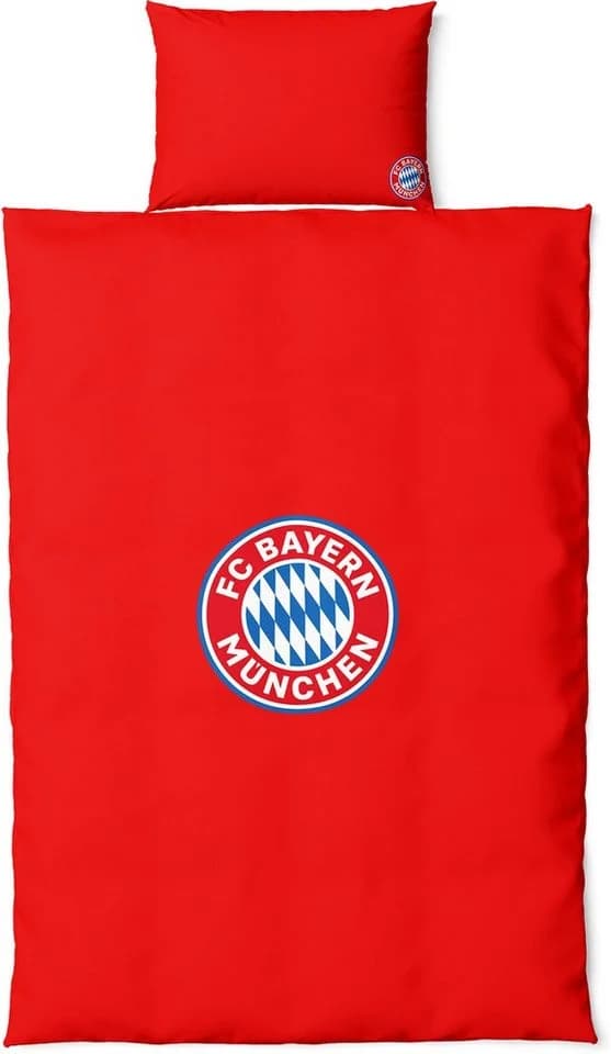 FC Bayern München Bettwäsche Set Rot Baumwolle