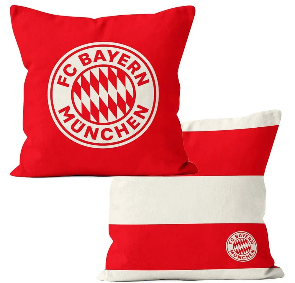 FC Bayern München Kopfkissen Rot/Weiß Offizieller Fanartikel - Bild 2