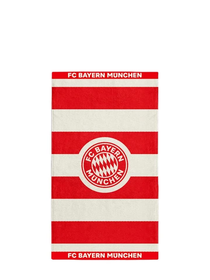 FC Bayern München Handtuch Rot-Weiß Frottier 100% Baumwolle - Bild 2