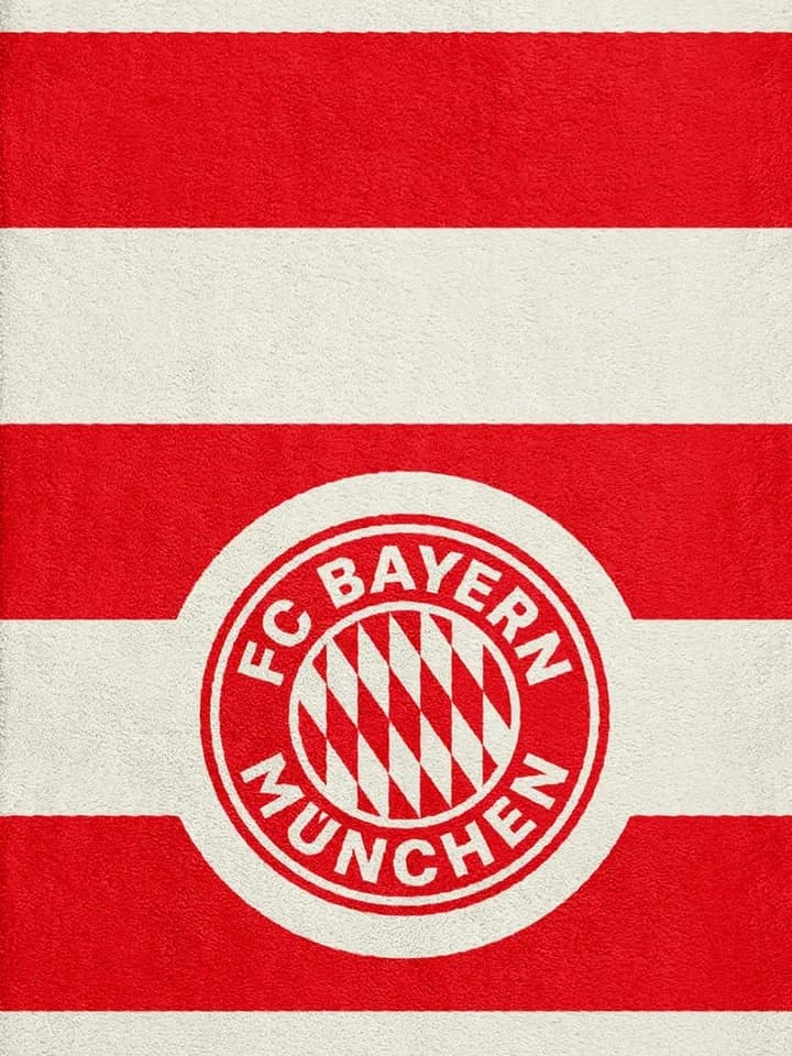 FC Bayern München Duschtuch Rot/Weiß 100% Baumwolle - Bild 3